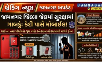 જામનગર: સુરક્ષાના દાવાઓ વચ્ચે જેલની દીવાલો ચીરીને મોબાઈલ અંદર પહોંચ્યો