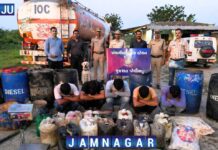 ખંભાળીયા: કરોડોની ડીઝલ ચોરીનો ભાંડાફોડ, ટેન્કર ડ્રાઈવર ગેંગ ઝડપાઈ