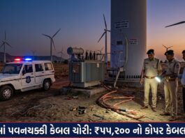 લાલપુર: પવનચક્કીઓમાંથી રૂ. ૫૫,૨૦૦ના કોપર કેબલની ચોરી