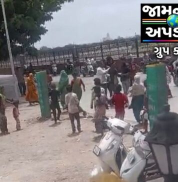 જામનગર: બે જૂથ વચ્ચે અથડામણ, વિડિઓ વાયરલ, ધોકા-સળિયા ઉડ્યા, સામસામી ફરિયાદ