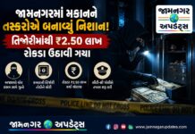 જામનગર: રાત્રિના અંધારામાં મકાનમાં હાથફેરો! તિજોરીમાંથી અઢી લાખ રોકડા ચોરાયા