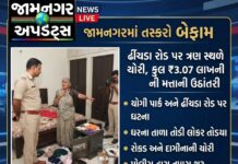 જામનગર: બ્યુટી પાર્લર સંચાલિકા બજારે ગયા ને પાછળથી તસ્કરો ત્રાટકયા, ૩ કલાકમાં ₹3.07 લાખની મત્તા સાફ