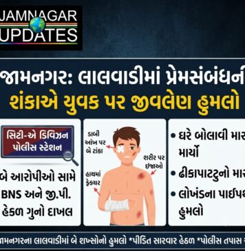 જામનગર: પ્રેમસંબંધની શંકાએ યુવકને ઘરે બોલાવી હુમલો