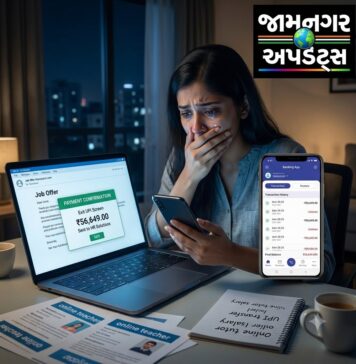 ખંભાળિયા: નોકરીના સપનાને લાગ્યો સાયબર ફ્રોડનો ડંખ, યુવતીએ ગુમાવ્યા ₹56,649!