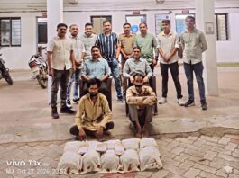 જામનગર: મોટીખાવડીમાં 10 કિલોથી વધુ ગાંજા સાથે બે શખ્સો પકડાયા